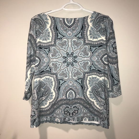 Woman's Charter Club Petite Long Sleeve Tee - Picture 4 of 4